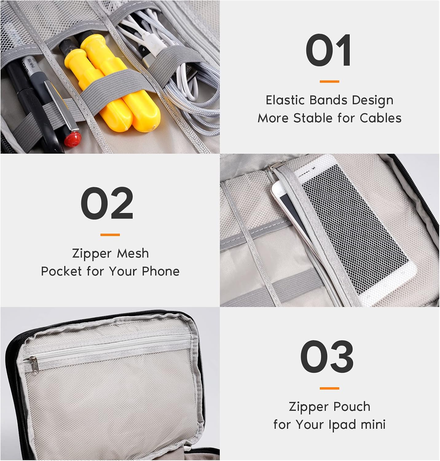 Thumbnail 3 de OrgaWise cable travel case organiser 3 layer