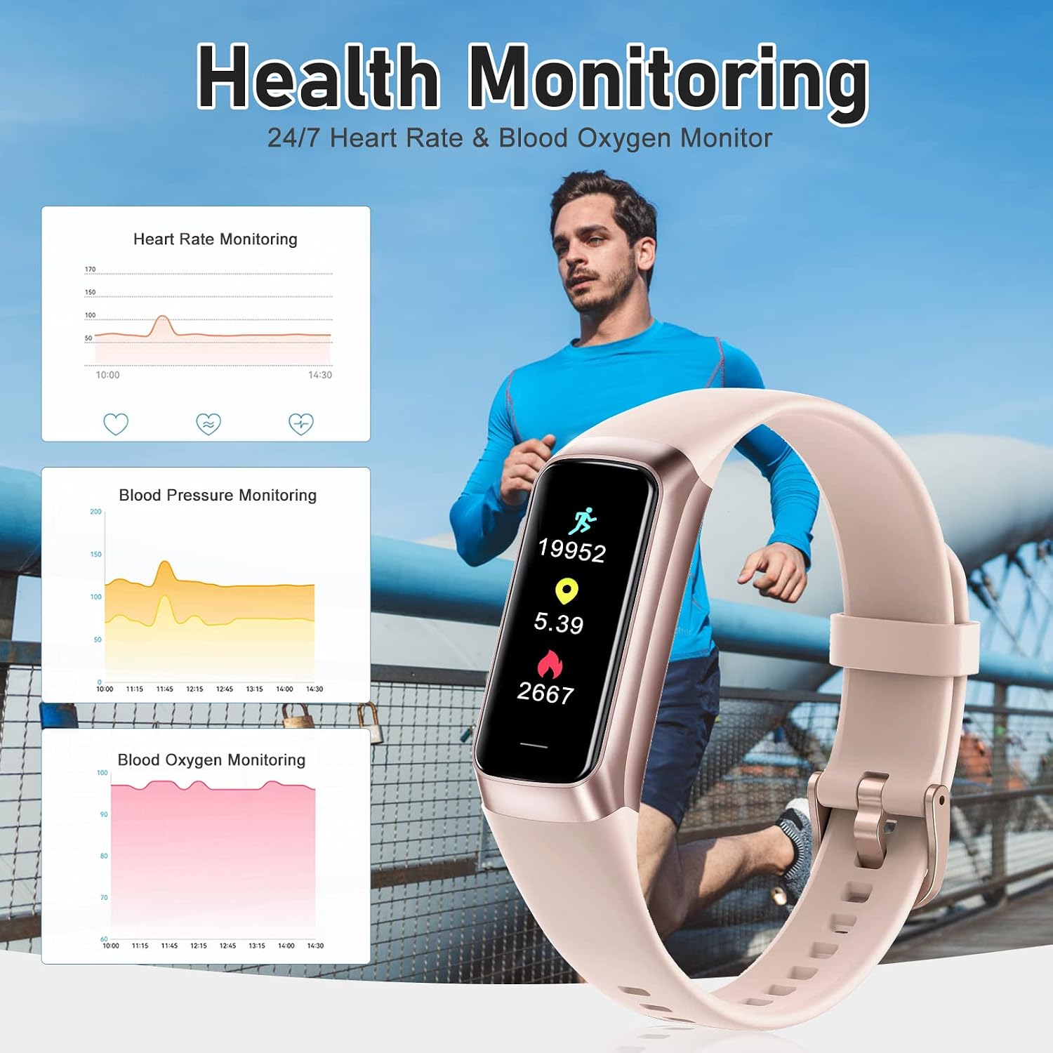 Detalle 2 de Spurkey Fitness Tracker 1.10 inch AMOLED