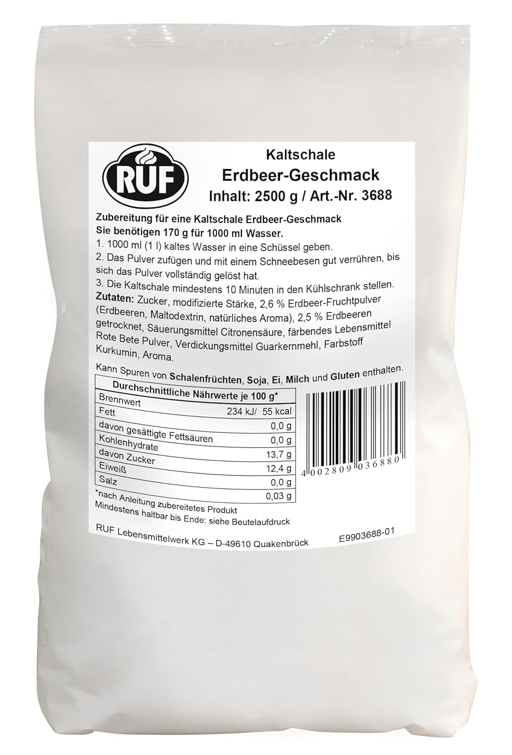 Thumbnail 1 de RUF Kaltschale Heidelbeer ohne Kochen (Großpackung, 1×2500 g) – glutenfrei & vegan