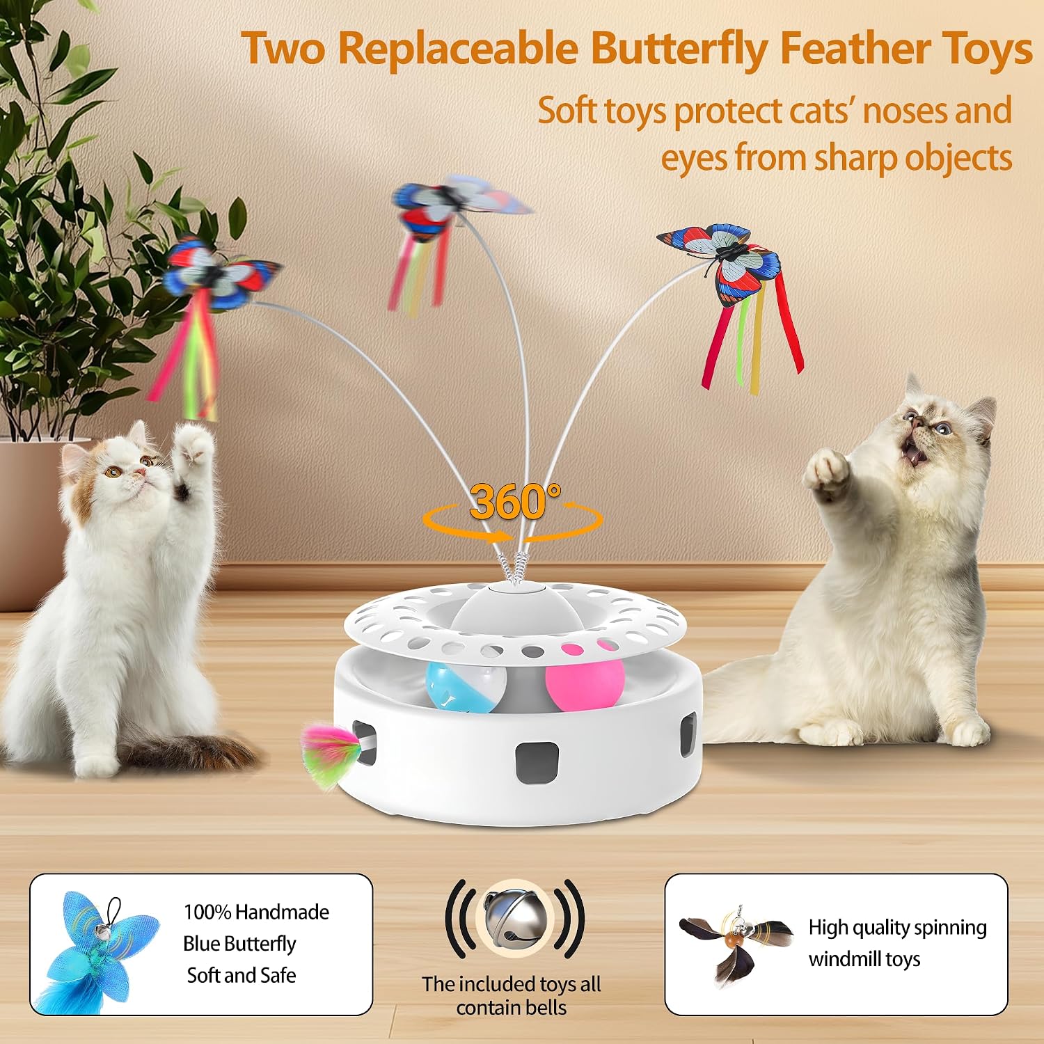 Detalle 2 de Soarer 3-in-1 Interactive Cat Toy