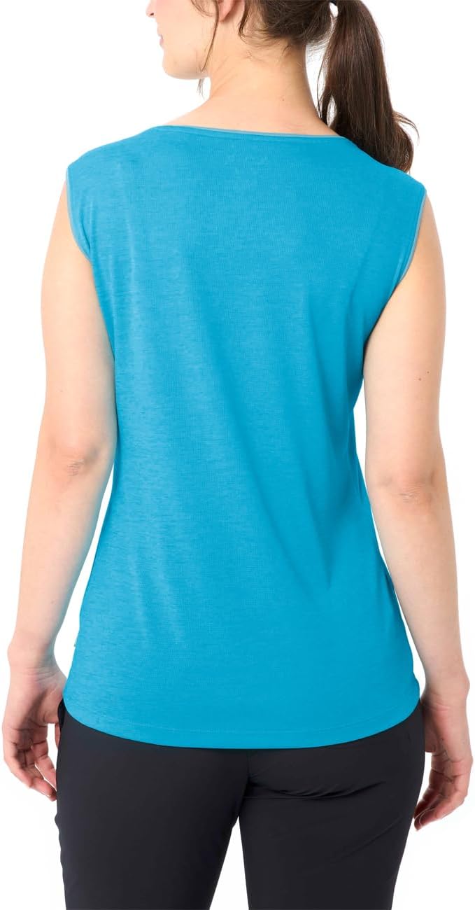Detalle de VAUDE Women's Essential Top – Funktions-Top zum Wandern, schnelltrocknend und pflegeleicht