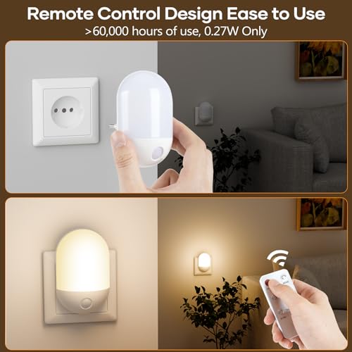 Thumbnail 4 de Luz nocturna Detake con control remoto: iluminación suave y práctica para niños y hogares