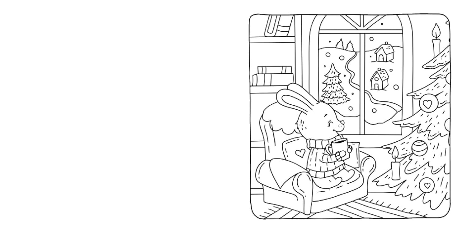 Detalle 2 de Cozy Coloring – Christmas Hygge, julig målarbok för avkoppling
