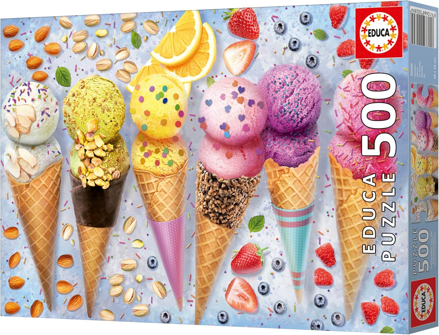 Thumbnail 3 de Educa 500‑Teile‑Puzzle für Erwachsene „Eiscreme“ (ab 11 Jahren), ca. 48 x 34 cm