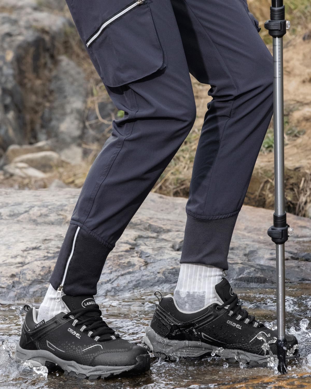 Detalle de LANGDU Scarpe da Trekking Uomo e Donna: Comfort, Impermeabili e Traspiranti per Escursionismo