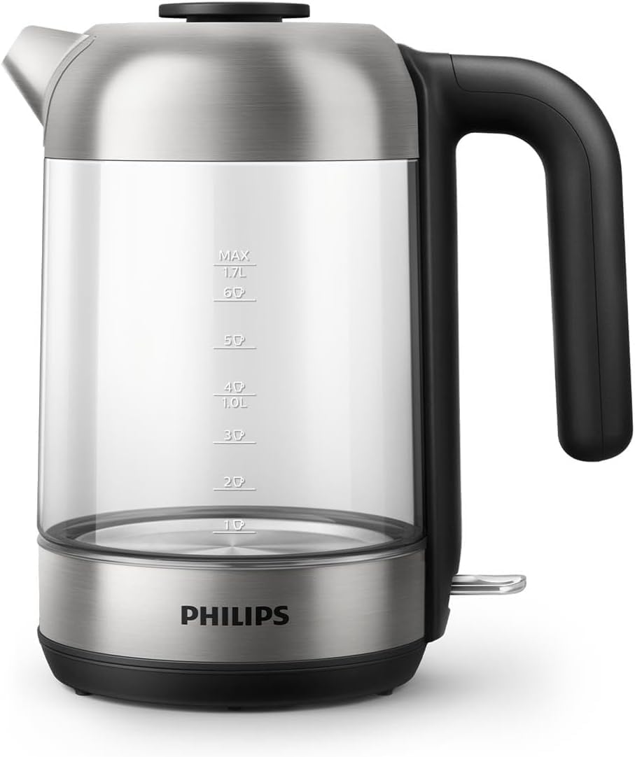 Detalle de Philips Bollitore Elettrico Serie 5000 HD9339/80 – 1,7 L, vetro elegante