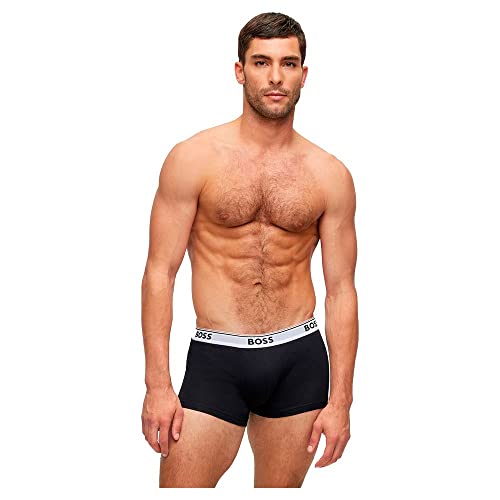 Detalle 2 de BOSS Herren-Trunks im 3er-Pack aus Baumwoll-Stretch