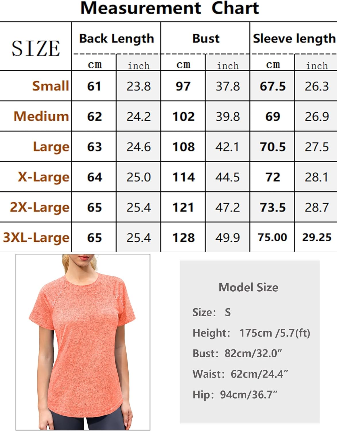 Thumbnail 5 de Gyabnw Tee-shirt de sport femme manches courtes col rond – tissu respirant à séchage rapide