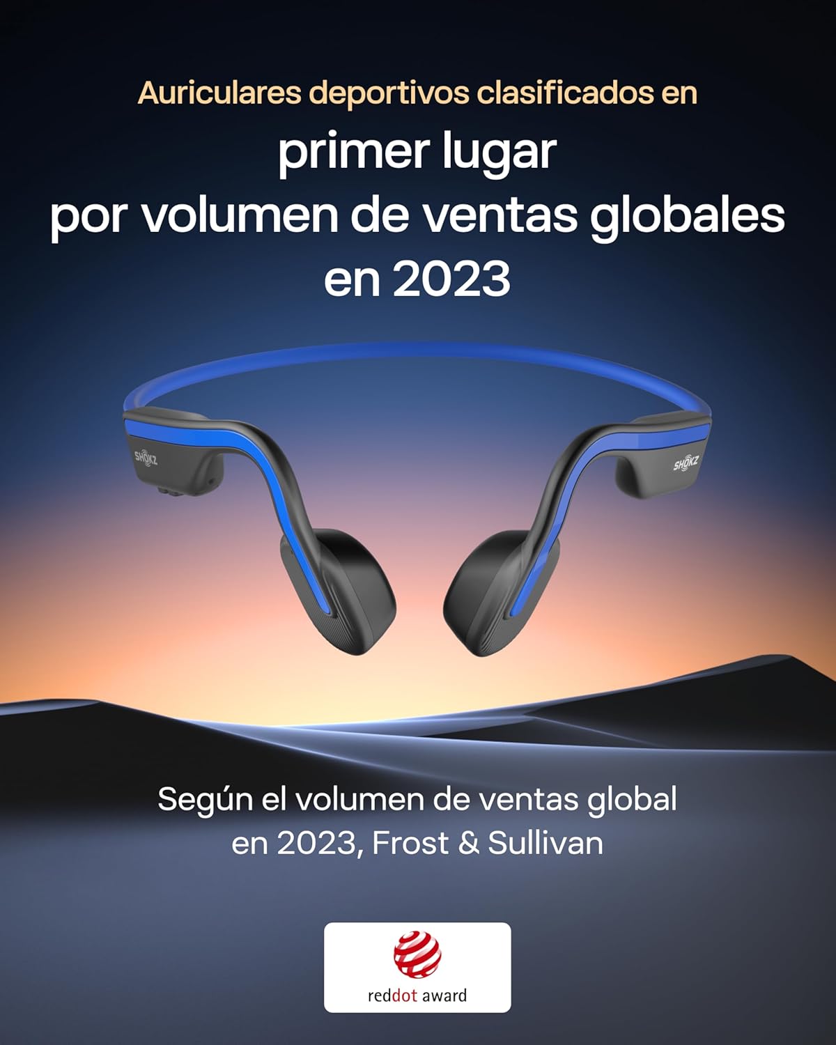 Detalle 2 de SHOKZ OpenMove Auriculares inalámbricos deportivos resistentes💧