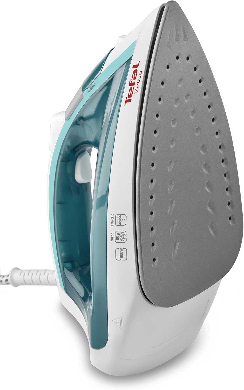Detalle de Tefal FV1710 Virtuo stoomstrijkijzer, 1800 W, keramische zool en stoomstoot