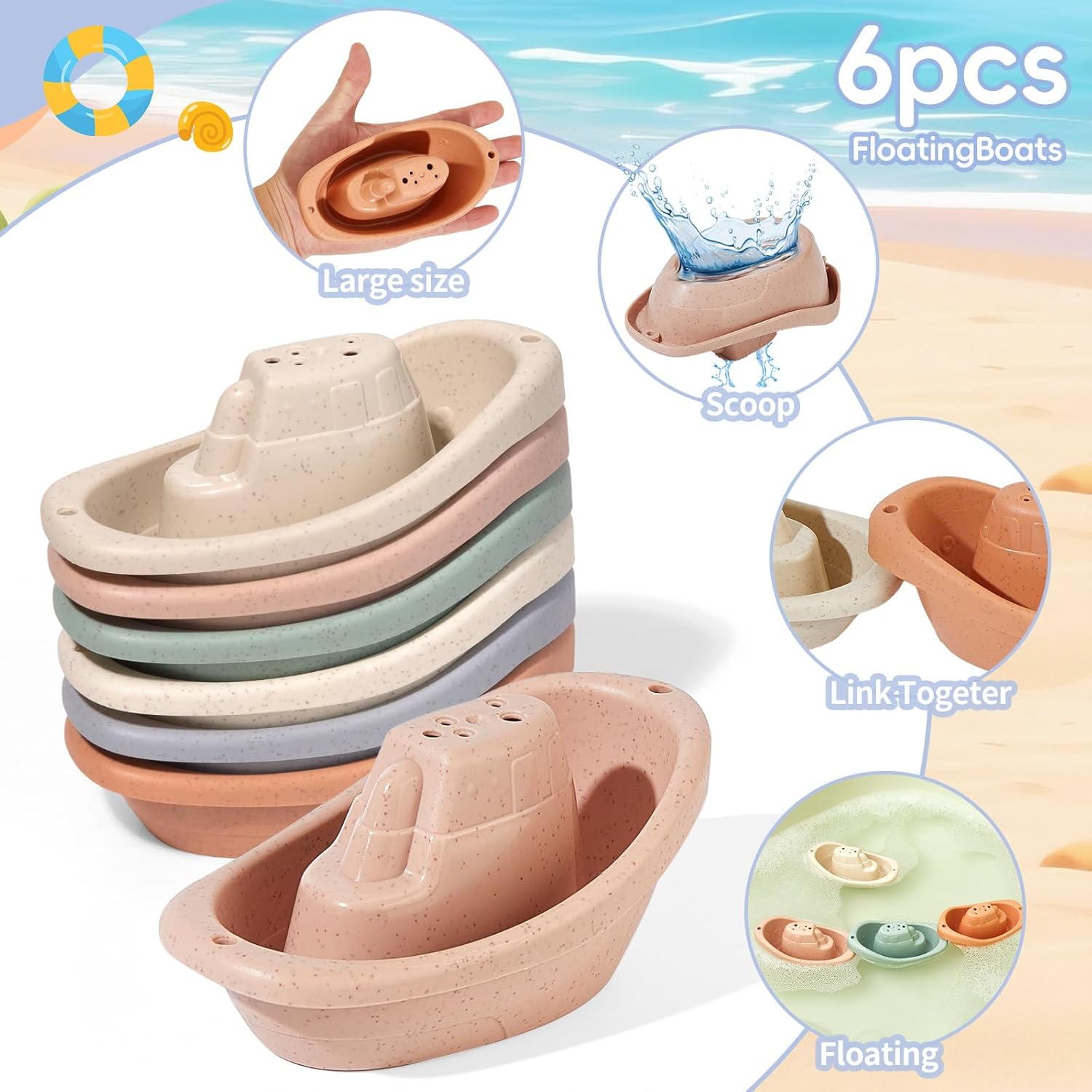 Thumbnail 3 de Baby Bath Toys 14‑pack for 1–4 Year Olds