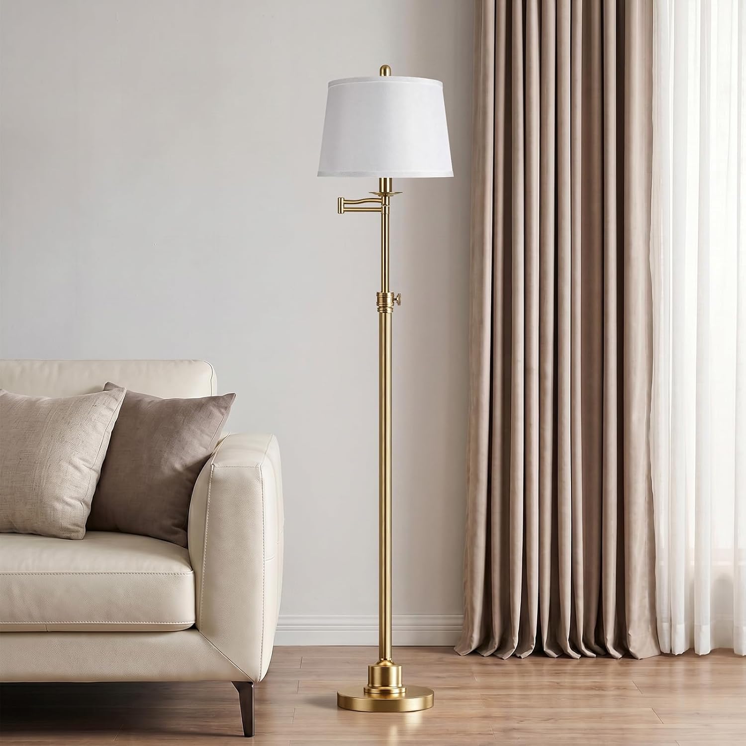 Thumbnail 6 de Vintage Floor Lamp, Height Adjustable