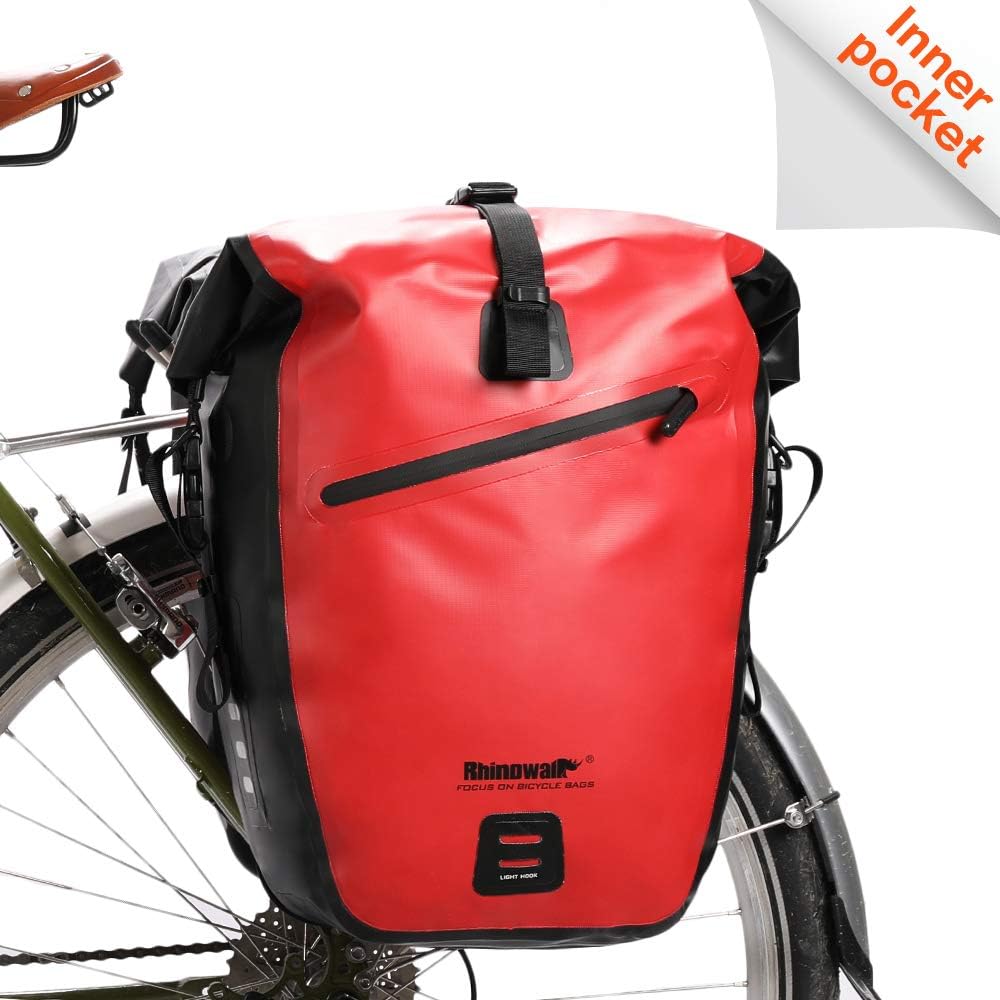 Detalle de Rhinowalk bike pannier bag 25L waterproof