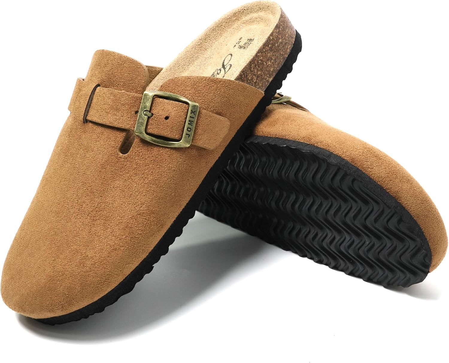 Thumbnail 1 de JOMIX Sabot donna eleganti in eco-pelle scamosciata con punta chiusa e suola in sughero MD2438
