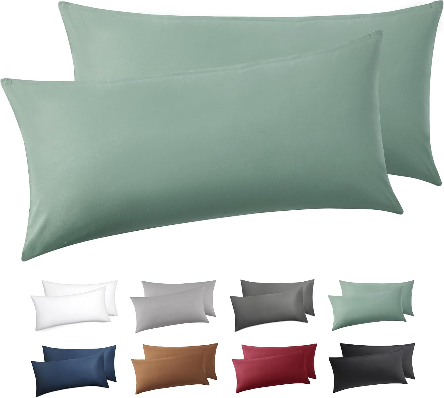 Detalle de BEDSURE Kissenbezug 40x80 2er Set