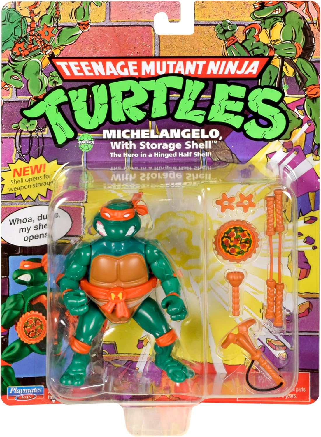 Thumbnail 3 de Michelangelo des Tortues Ninja – Figurine articulée 10 cm, collection classique