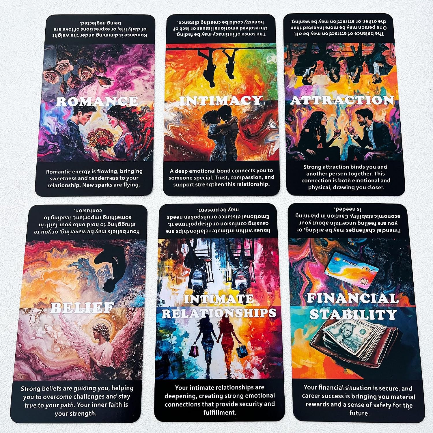Detalle de DPEHAKMK Oracle Cards, 56-Card Deck