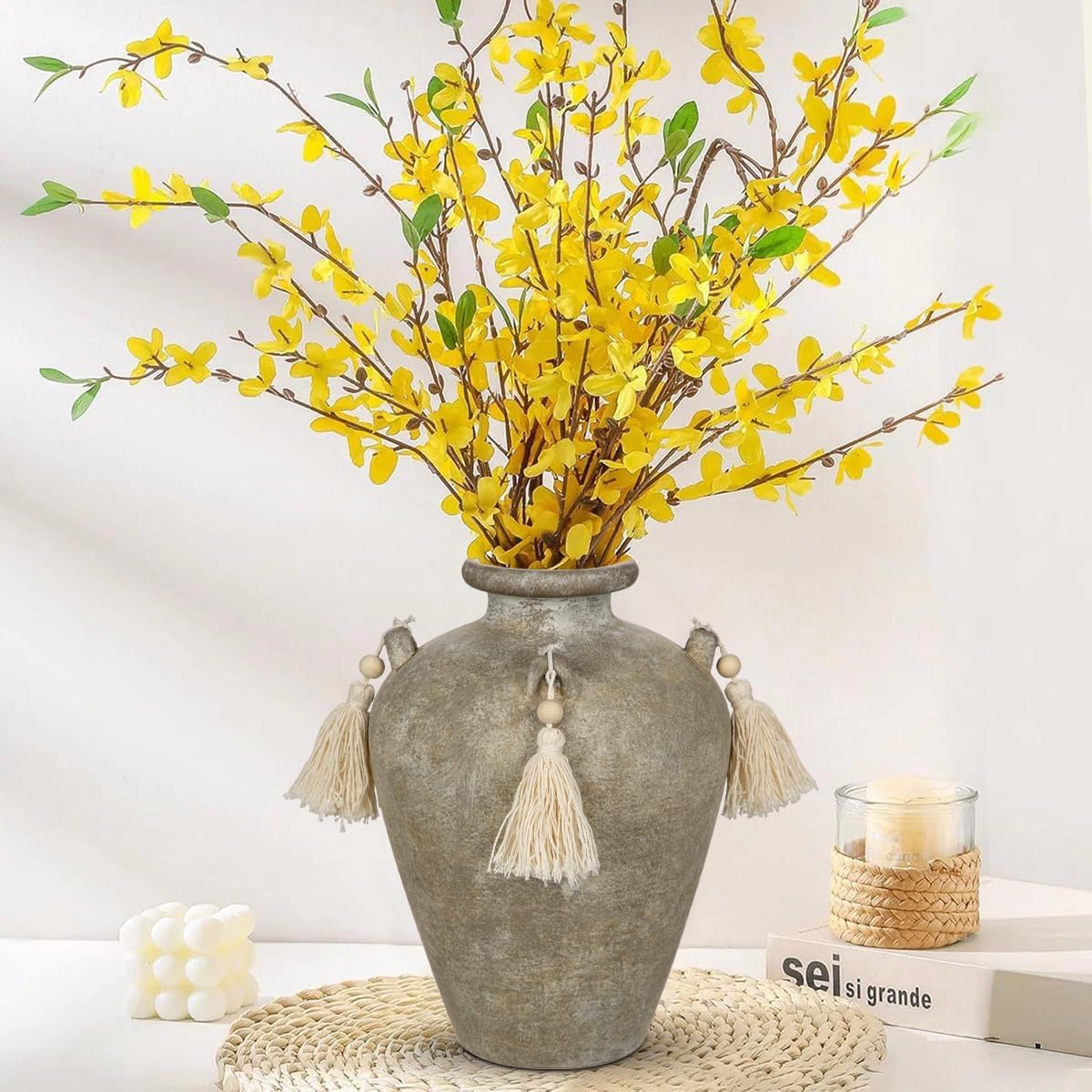 Thumbnail 3 de Arobrus Vintage Vase Keramik 24 cm