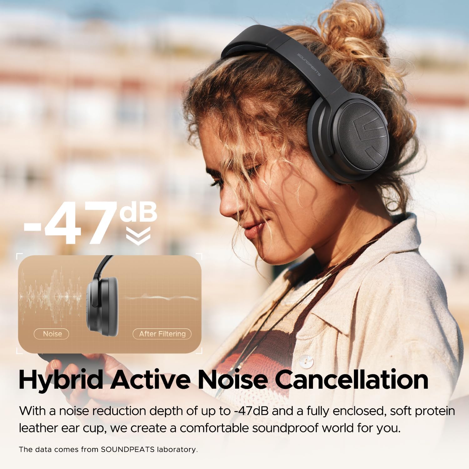 Thumbnail 4 de SOUNDPEATS Space Pro 151‑hour wireless headphones