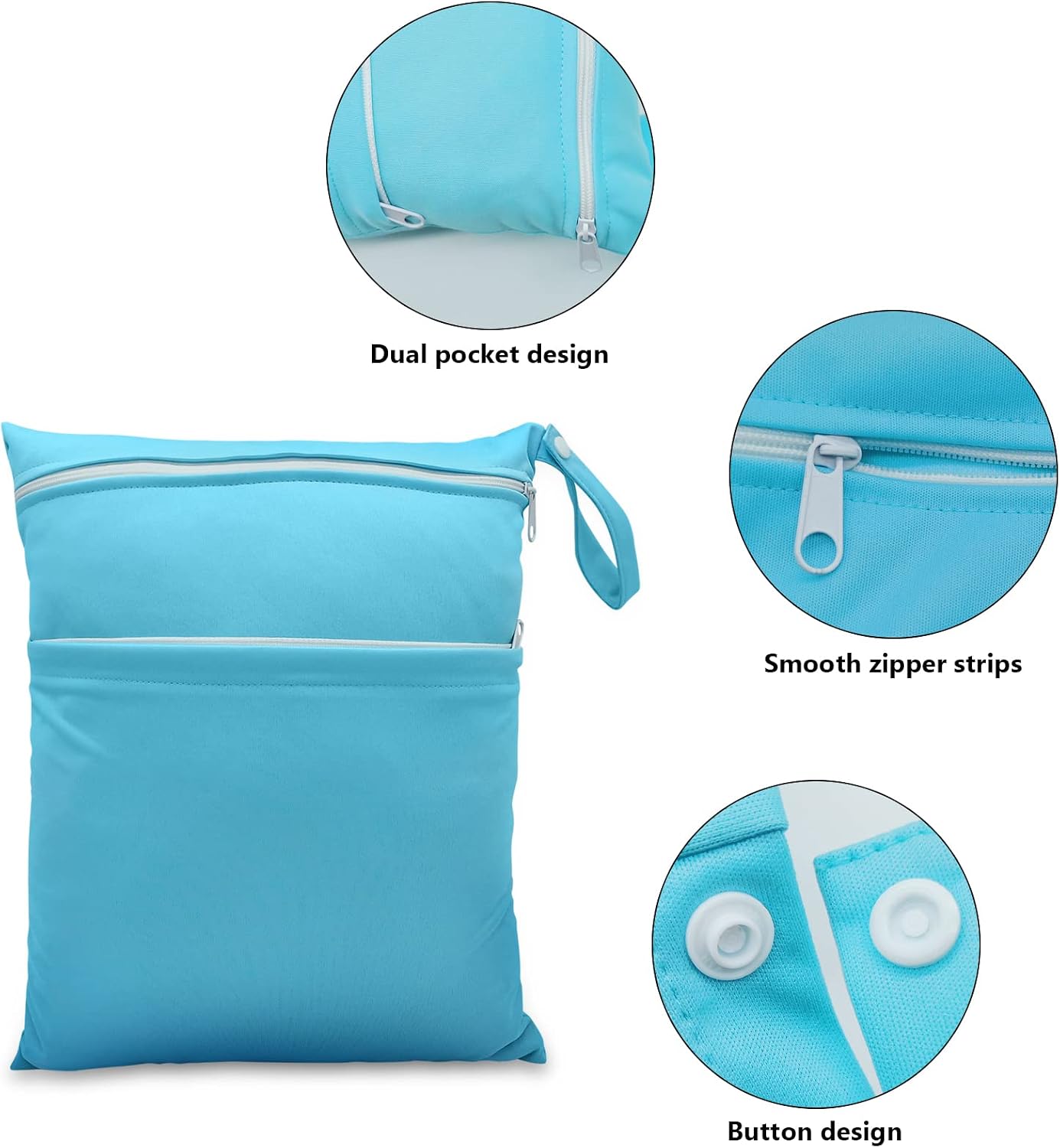 Thumbnail 3 de JNBGTU 3Pack Waterproof Wet Dry Bags with Double Zippers: Reusable, Durable and Versatile