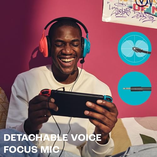 Thumbnail 3 de JBL Quantum 100N: cuffie da gaming over-ear con filo in blu/rosso per PC, console e Switch