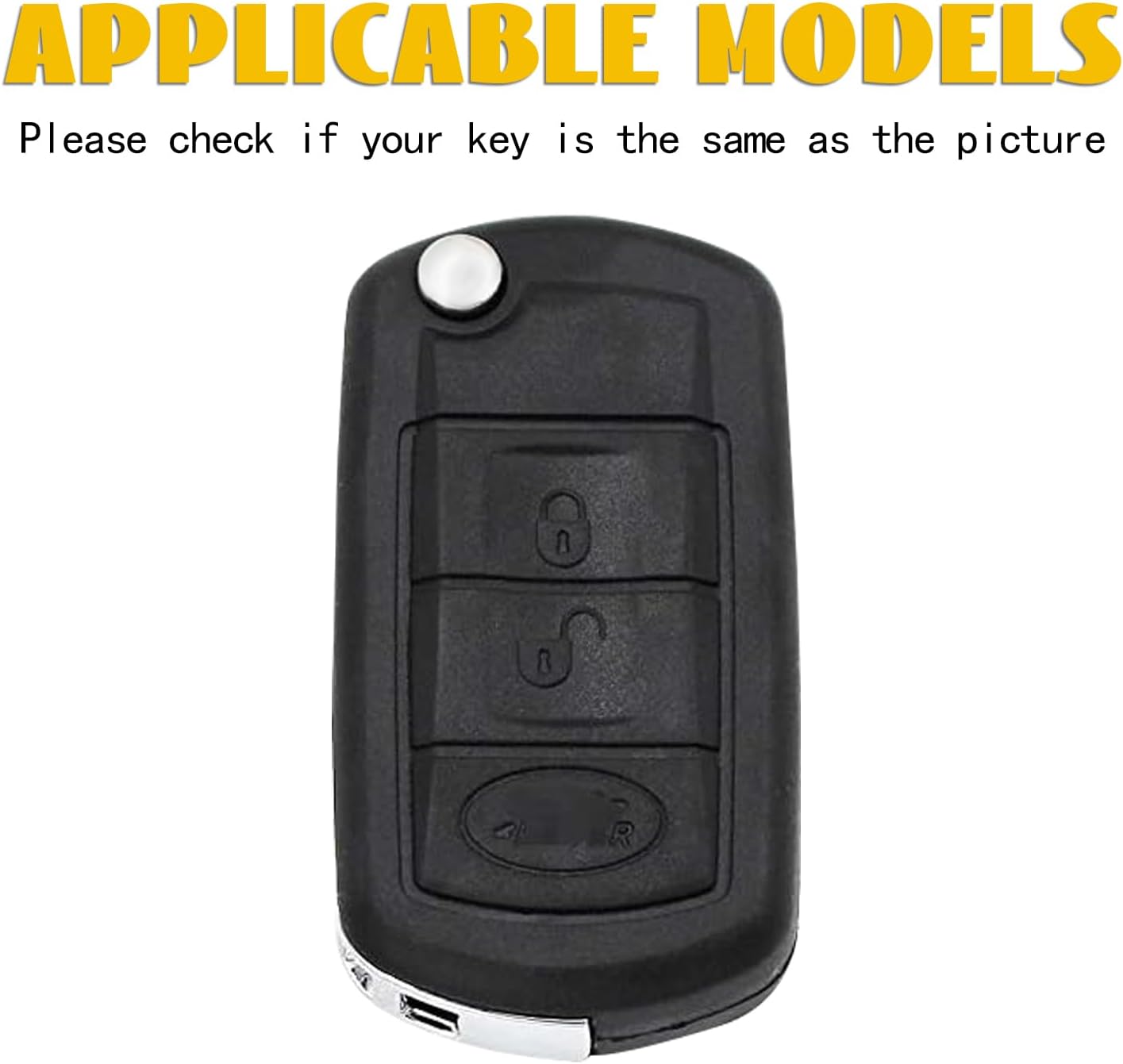 Thumbnail 1 de OFF WE GO car key cover case (TPU) for Land Rover Range Rover Sport, LR3 and Discovery 3 – White Silver