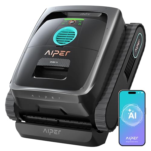 Detalle de AIPER Scuba V3: Robot limpiafondos piscina con IA, carga inalámbrica y filtración 3 μm