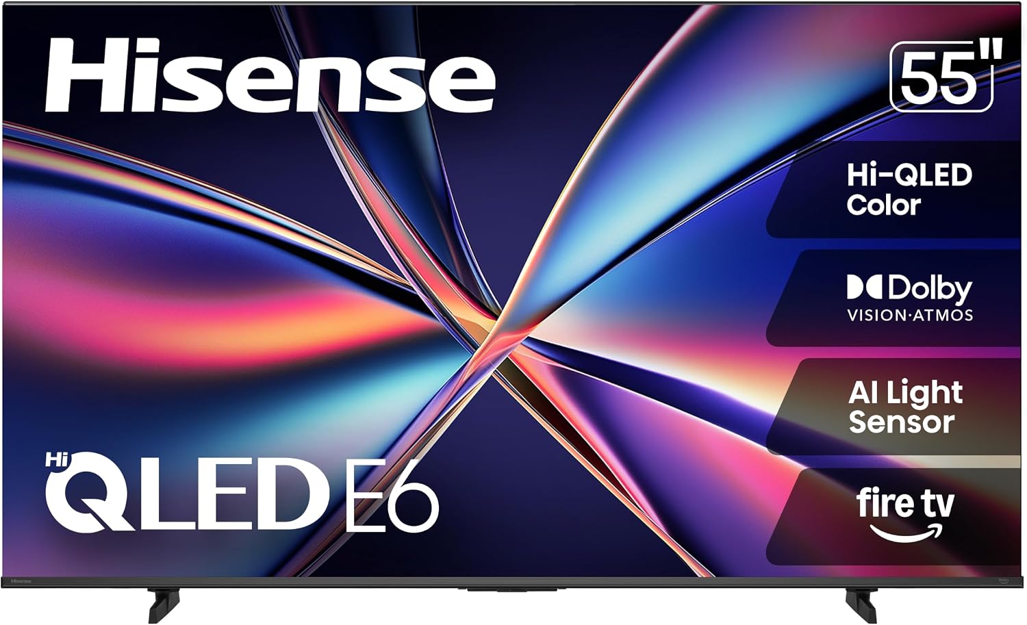 Detalle de Hisense 55E6QF 55-Inch Hi-QLED 4K Smart Fire TV with Dolby Vision