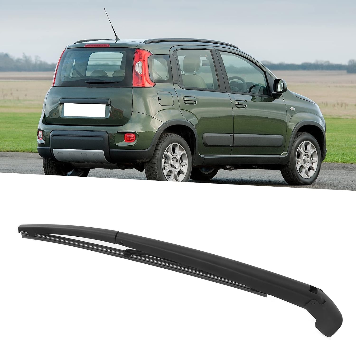 Detalle de Yuecoom Spazzola Tergicristallo Posteriore per Fiat Panda (2003-2012) – Sostituzione lama braccio OE 46835901