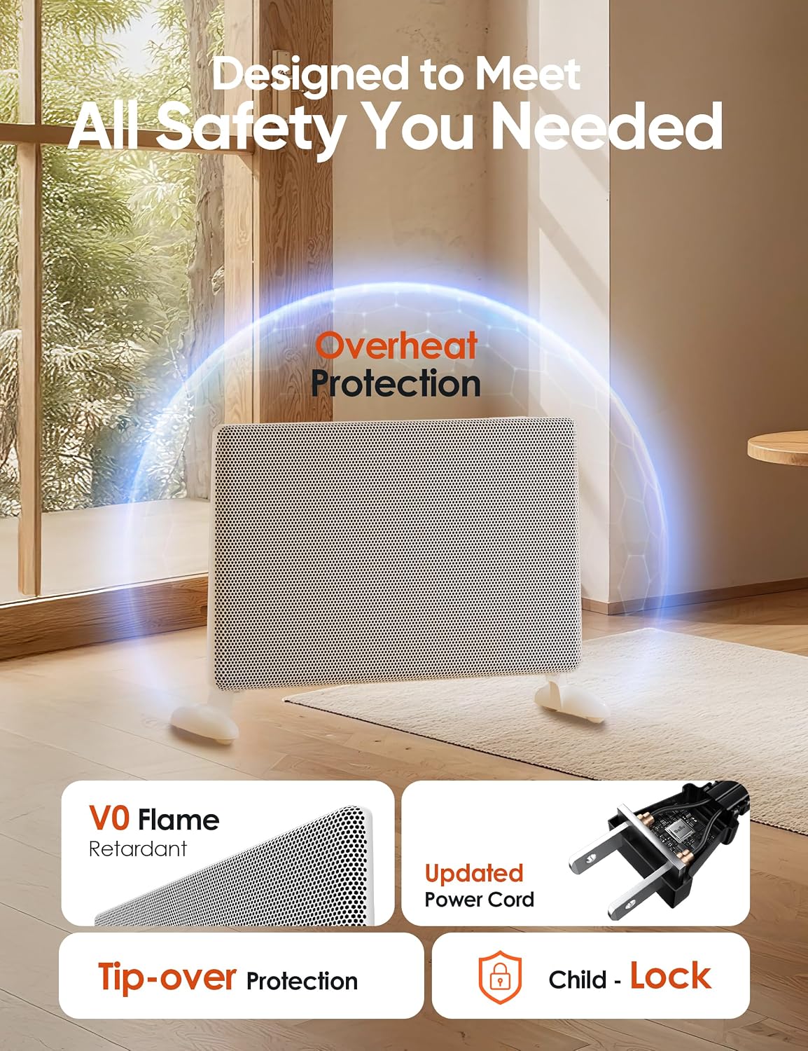Thumbnail 6 de Ballu Mica Infrared Panel Heater with Wi-Fi, Programmable Thermostat and Wall Mount
