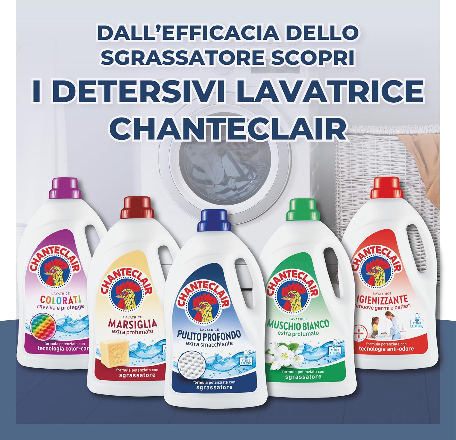 Thumbnail 6 de Chanteclair Detersivo Lavatrice Pulito Profondo 3x1575ml – efficacia su tessuti e freschezza duratura