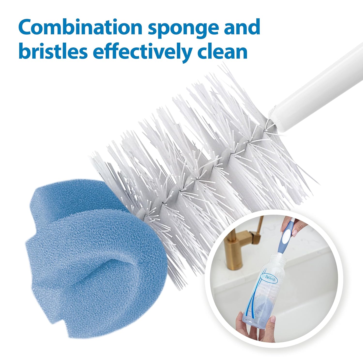 Thumbnail 1 de Dr. Brown's Reusable Sponge Bottle Brush 3-Pack