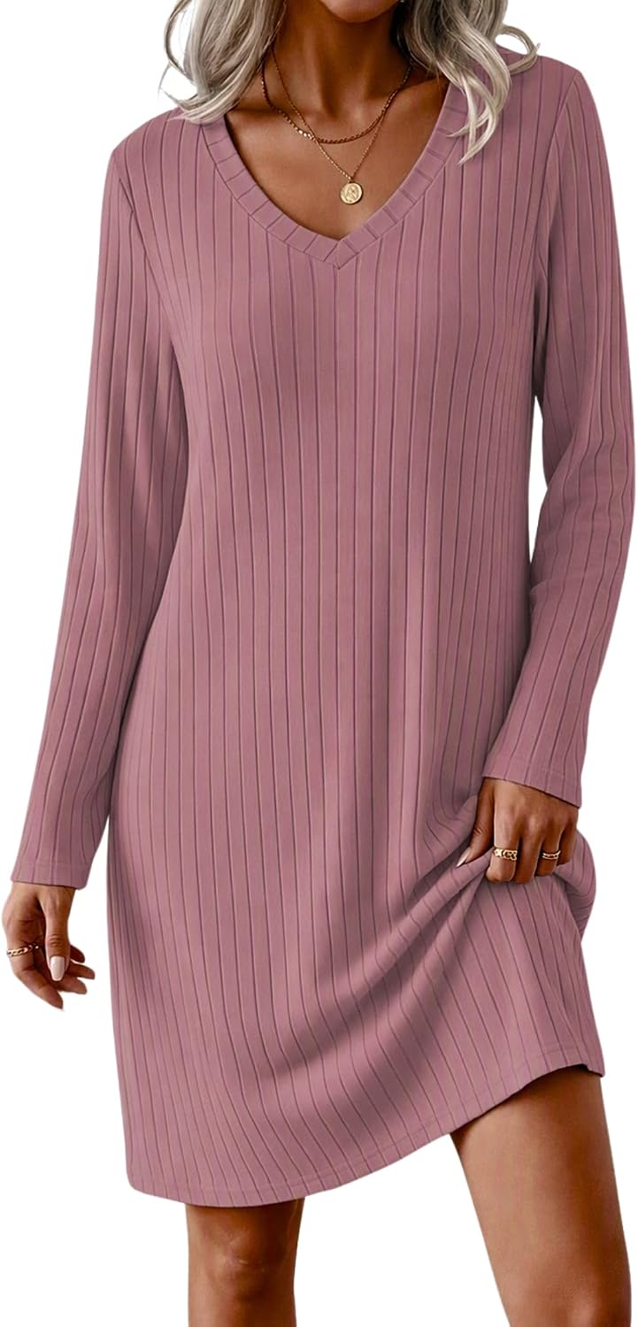 Detalle de Ekouaer Long-Sleeve Nightgown
