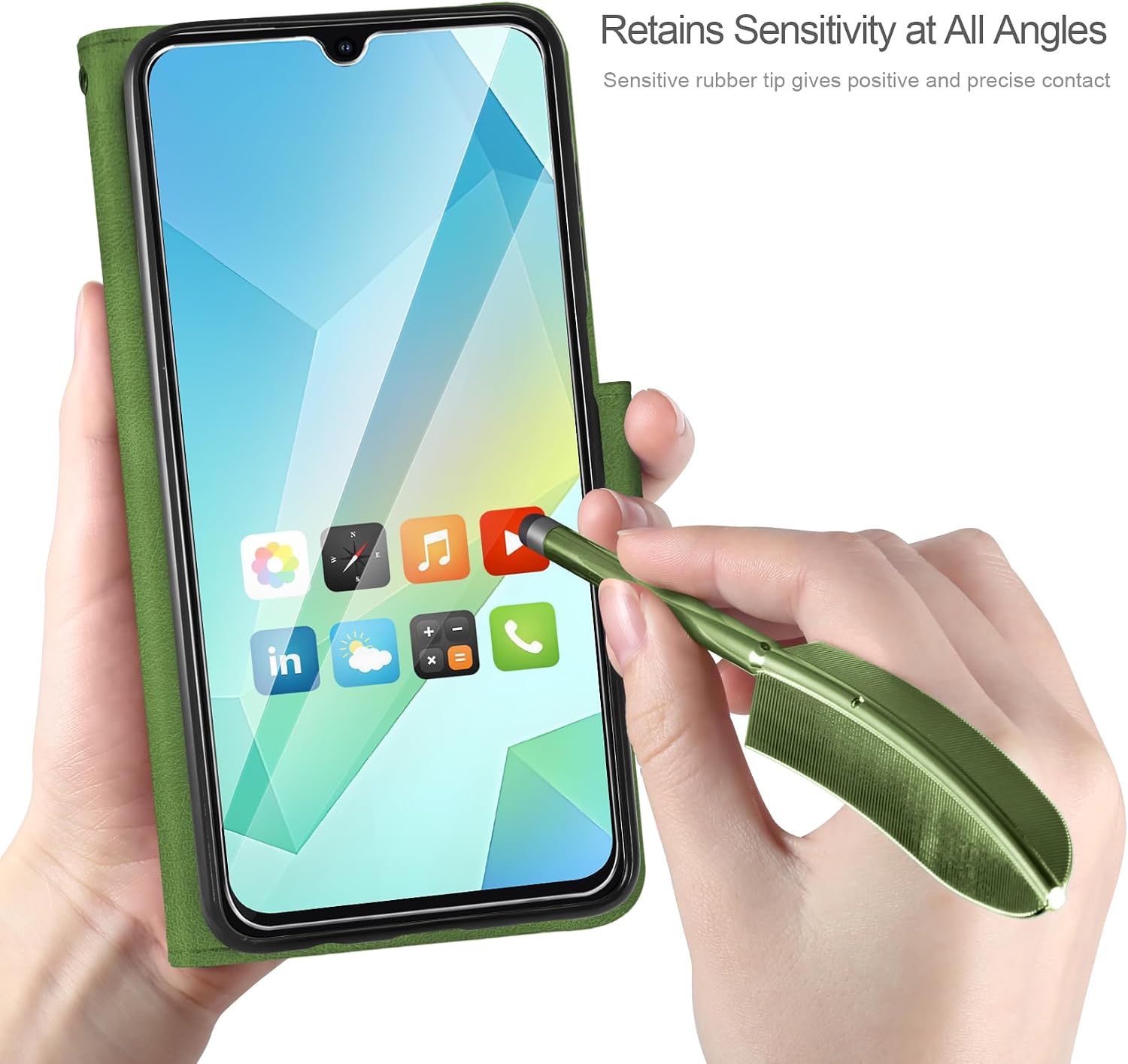 Thumbnail 4 de AROYI Wallet Case for Samsung Galaxy A16 5G/4G — PU Leather, Card Slots & Stand