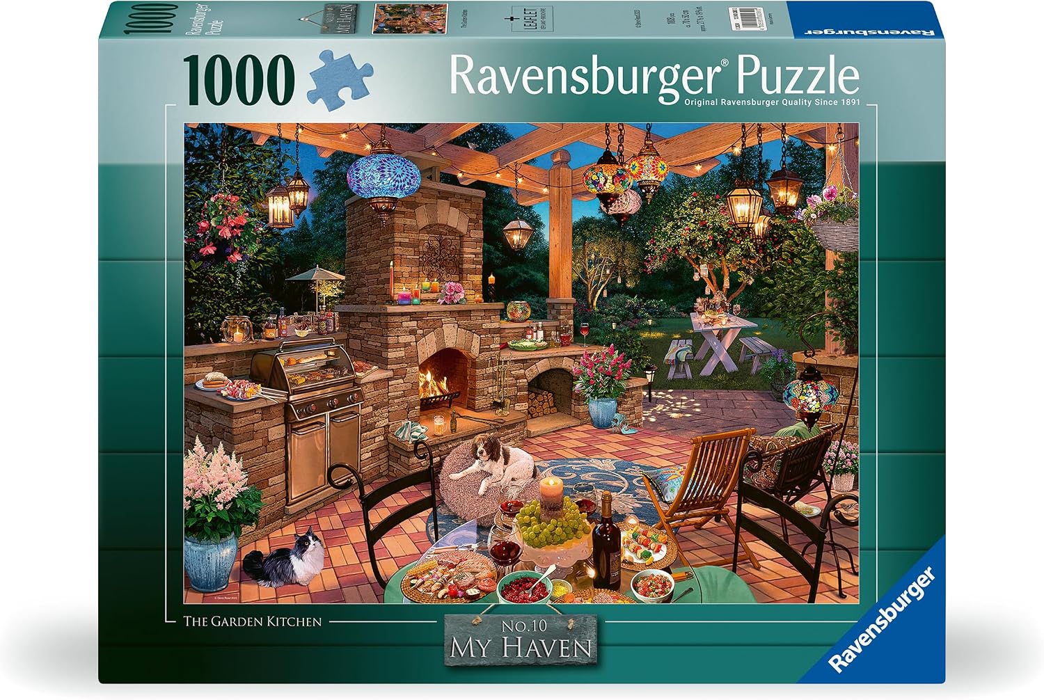 Detalle de Ravensburger My Haven No.10 The Garden Kitchen 1000 Piece Jigsaw Puzzle