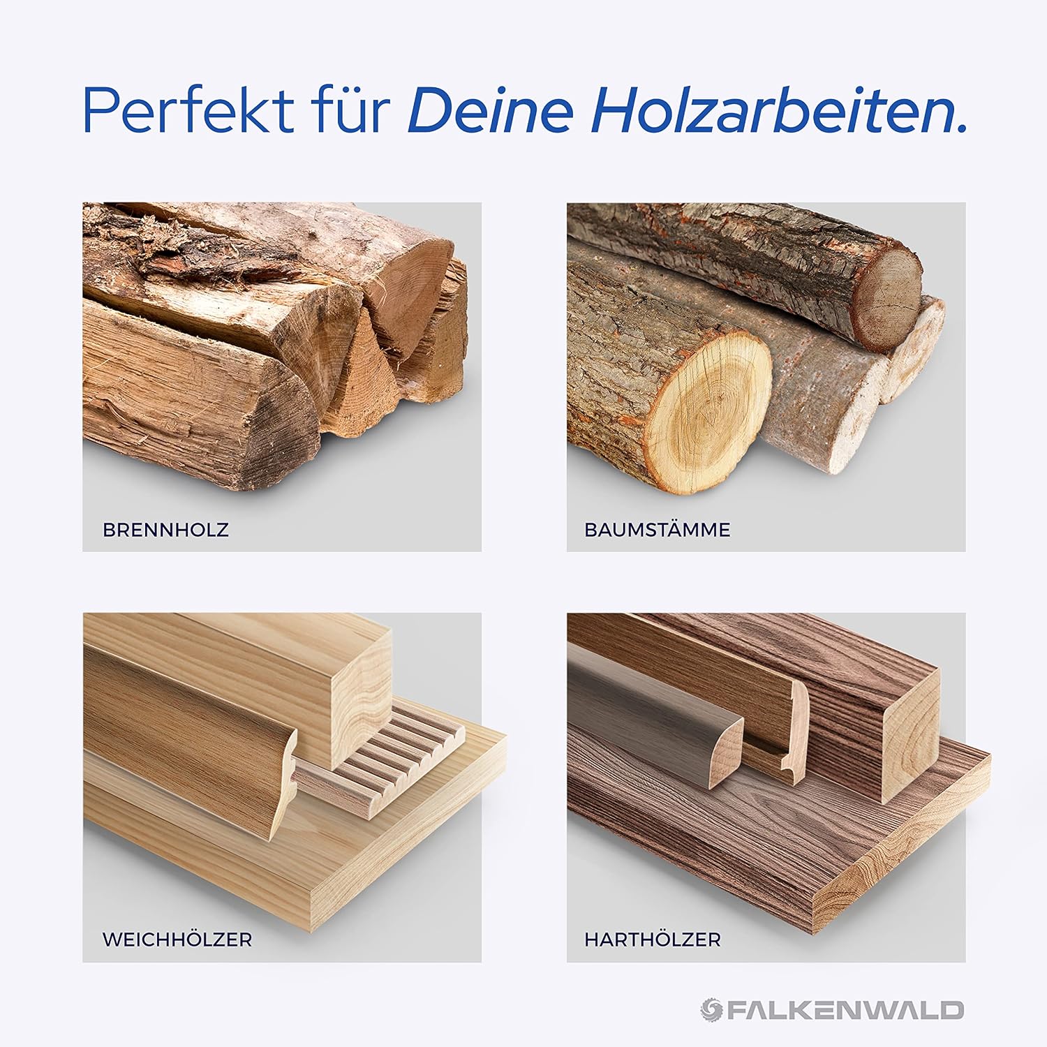 Thumbnail 1 de FALKENWALD Sägeblatt Holz 115 mm (Kreissägeblatt 115 x 22,23 mm) für Holz