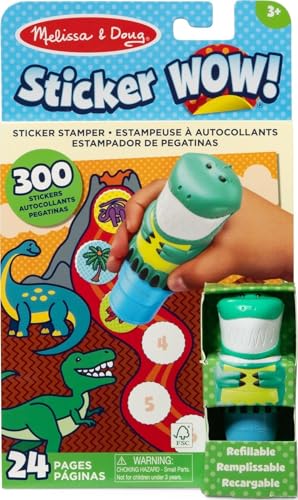Detalle de Melissa & Doug Sticker Wow Stamper & Activity Pad – Dinosaur