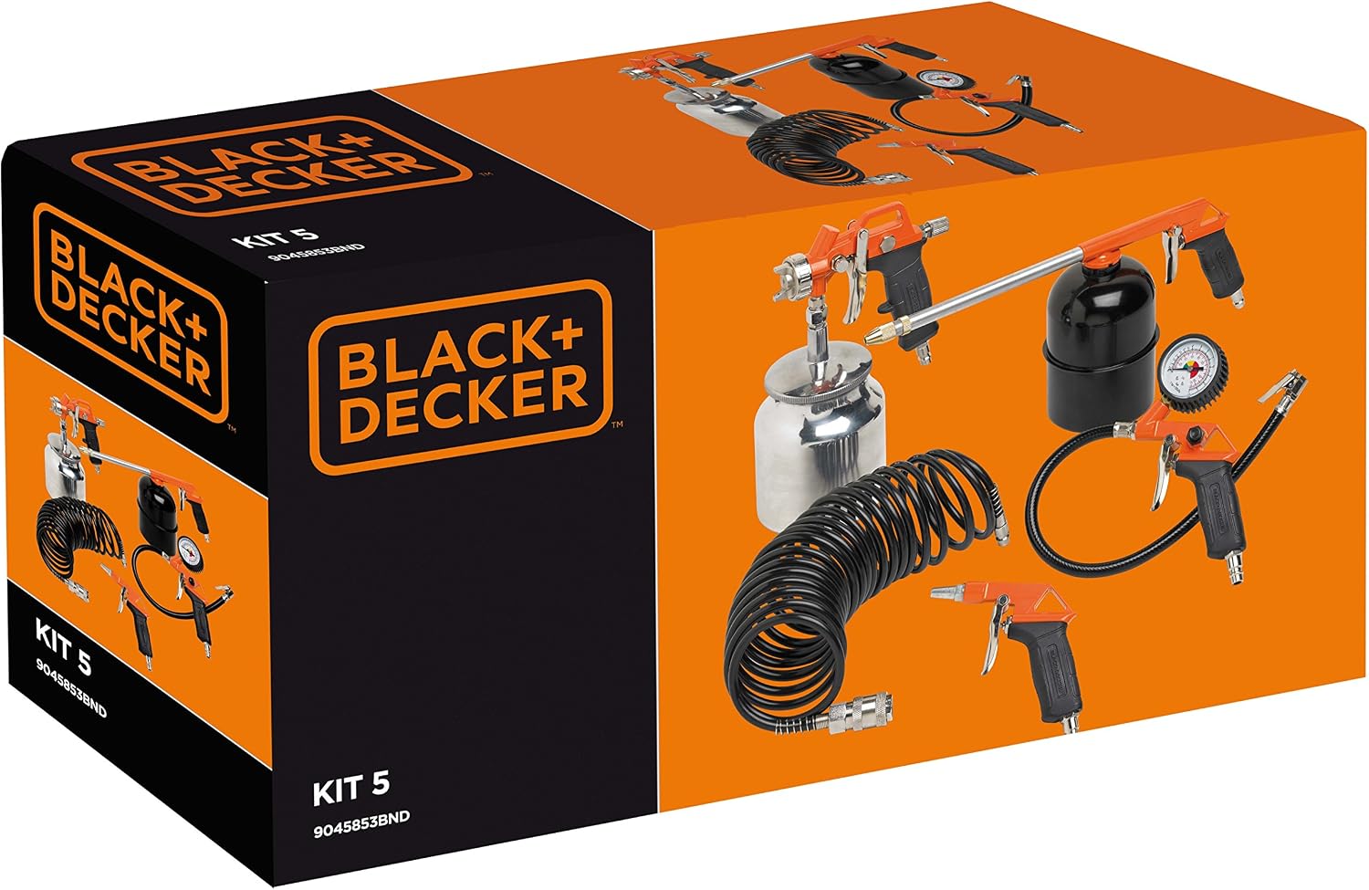 Thumbnail 6 de Black+Decker 9045853BND – zestaw akcesoriów pneumatycznych, pistolet 1 l i wąż 5 m