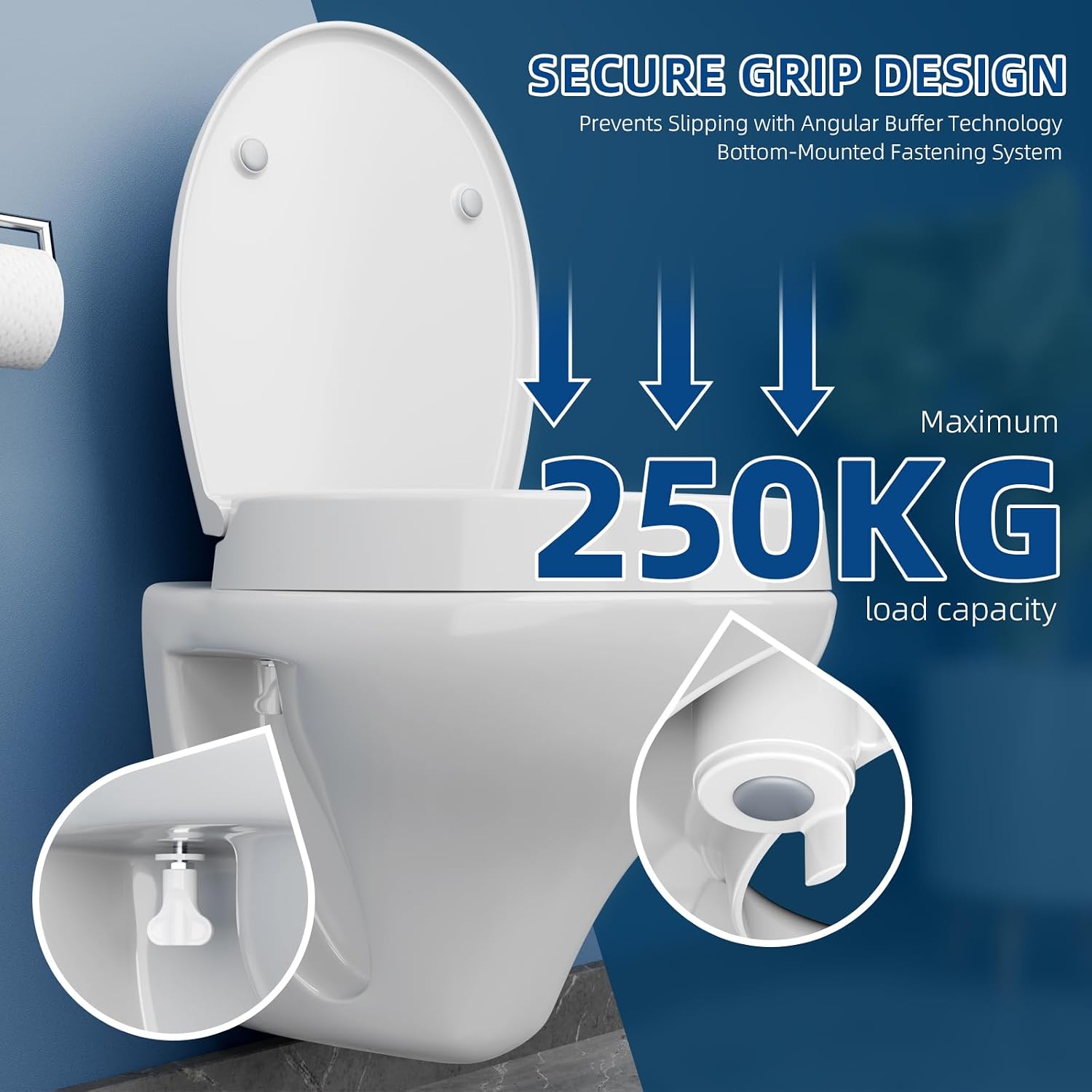 Detalle 2 de WC Sitzerhöhung 7,5 cm mit Absenkautomatik