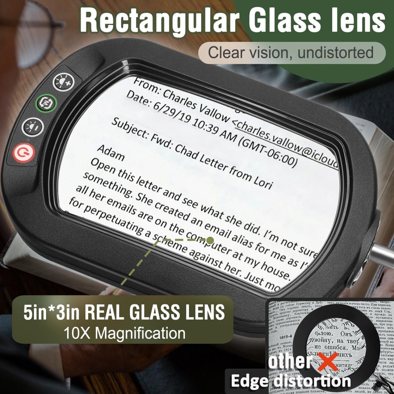 Detalle 2 de Veemagni 10X Rectangle Magnifier