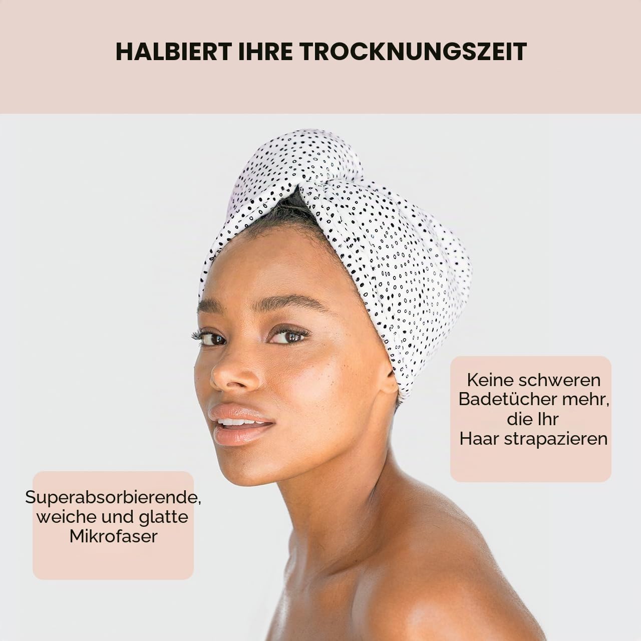 Thumbnail 6 de Kitsch Mikrofaser-Haarhandtuch