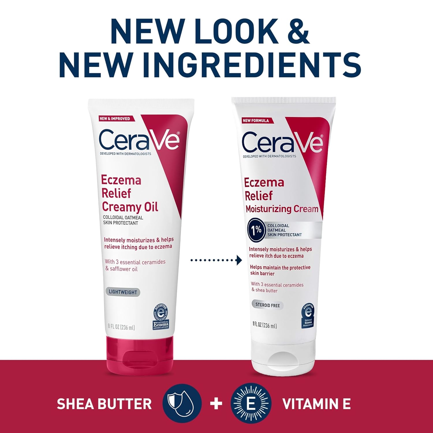 Thumbnail 1 de CeraVe Eczema Relief Cream with Colloidal Oatmeal, Shea Butter & Vitamin E (8 oz)