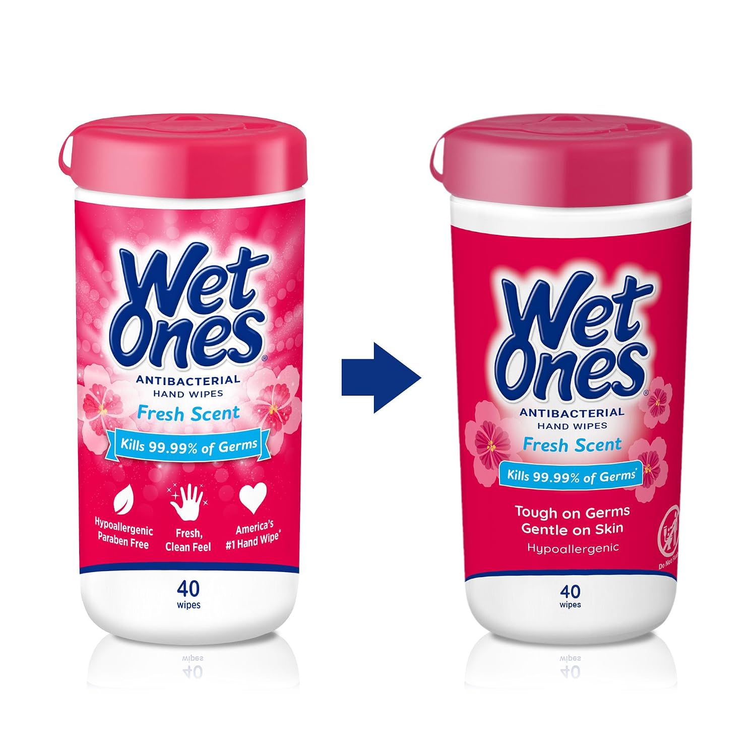 Thumbnail 6 de Wet Ones Antibacterial Hand Wipes, Fresh Scent, 40-Count Canisters, 6-Pack