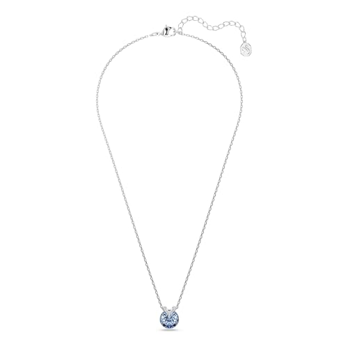 Detalle 2 de Swarovski Collier pendentif Bella V – cristal bleu et pavé blanc sur chaîne rhodiée