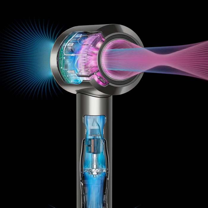 Detalle 2 de Dyson Supersonic Straight + Wavy Nachtblau 🌀