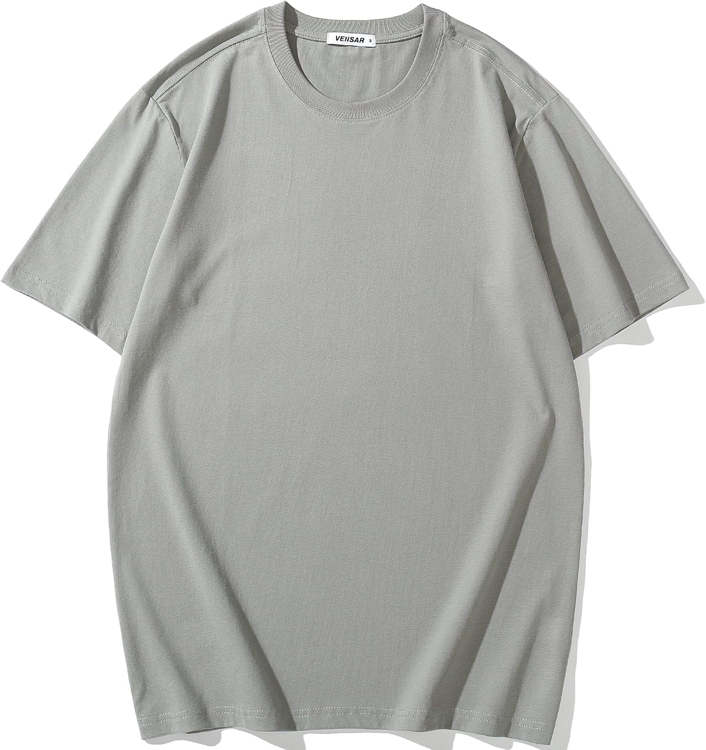 Thumbnail 2 de VEIISAR Herren dickes Rundhals Langarm-T-Shirt aus 100% Baumwolle (Heavy-Duty, vorgewaschen)