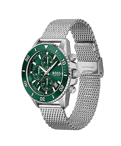 Thumbnail 1 de BOSS Orologio con Cronografo al Quarzo da Uomo ADMIRAL – Cinturino Maglia in Acciaio Inossidabile Argentato (1513905)