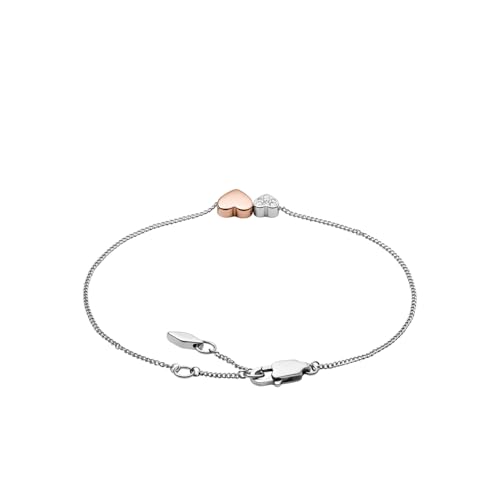 Thumbnail 4 de Fossil Pulsera de cadena fina en acero inoxidable con cierre de langosta para mujer