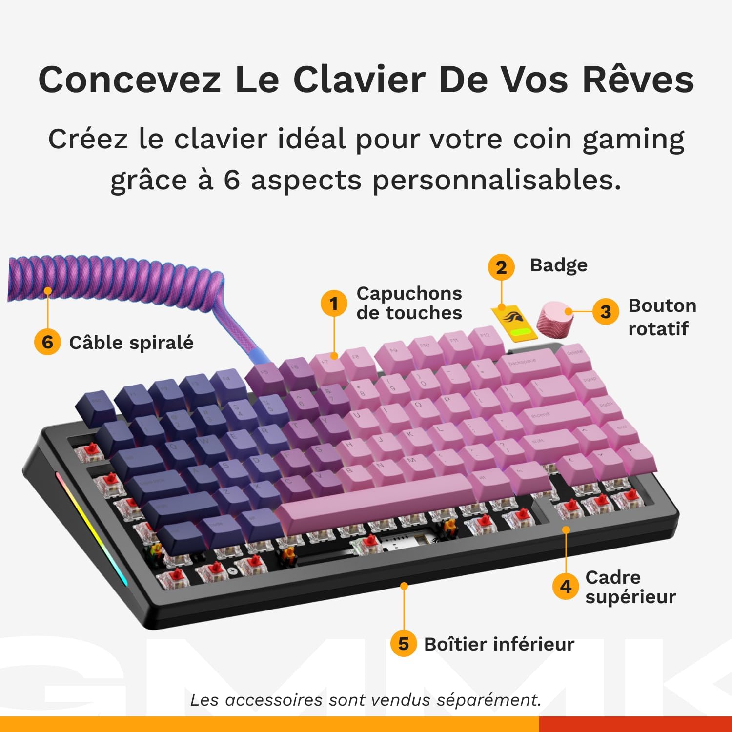 Thumbnail 3 de Glorious GMMK 3 PRO clavier mécanique personnalisé