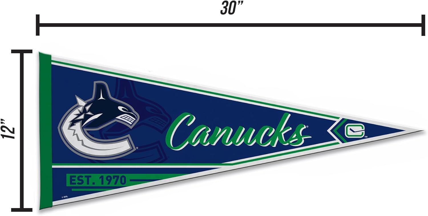 Thumbnail 4 de Rico Industries NHL Hockey Classic Felt Wall Décor Pennant (12" x 30")